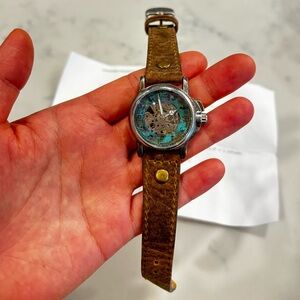 Brown Leather Strap Watch